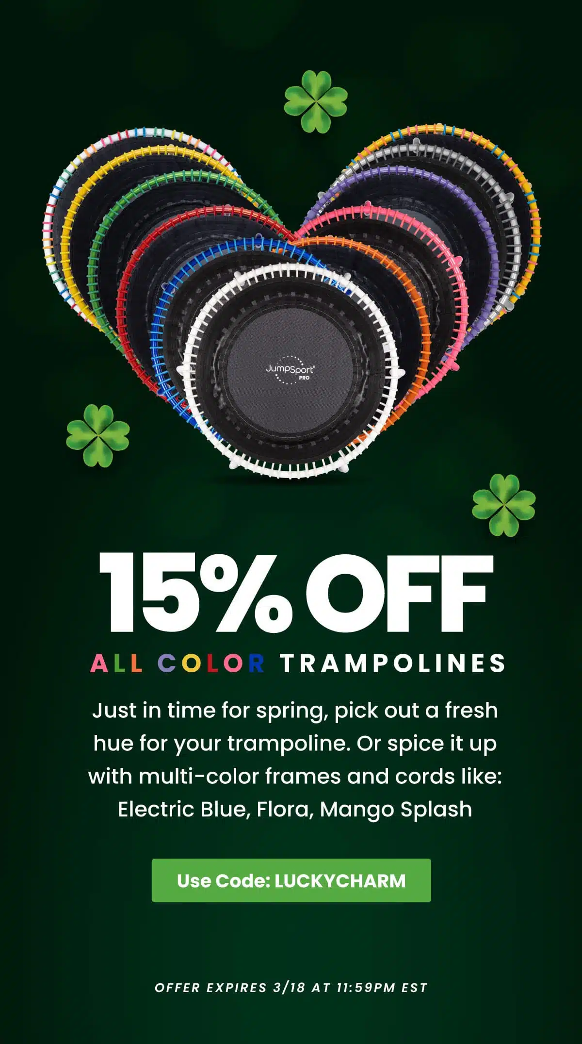jumpsport color rebounders offer spring 2025