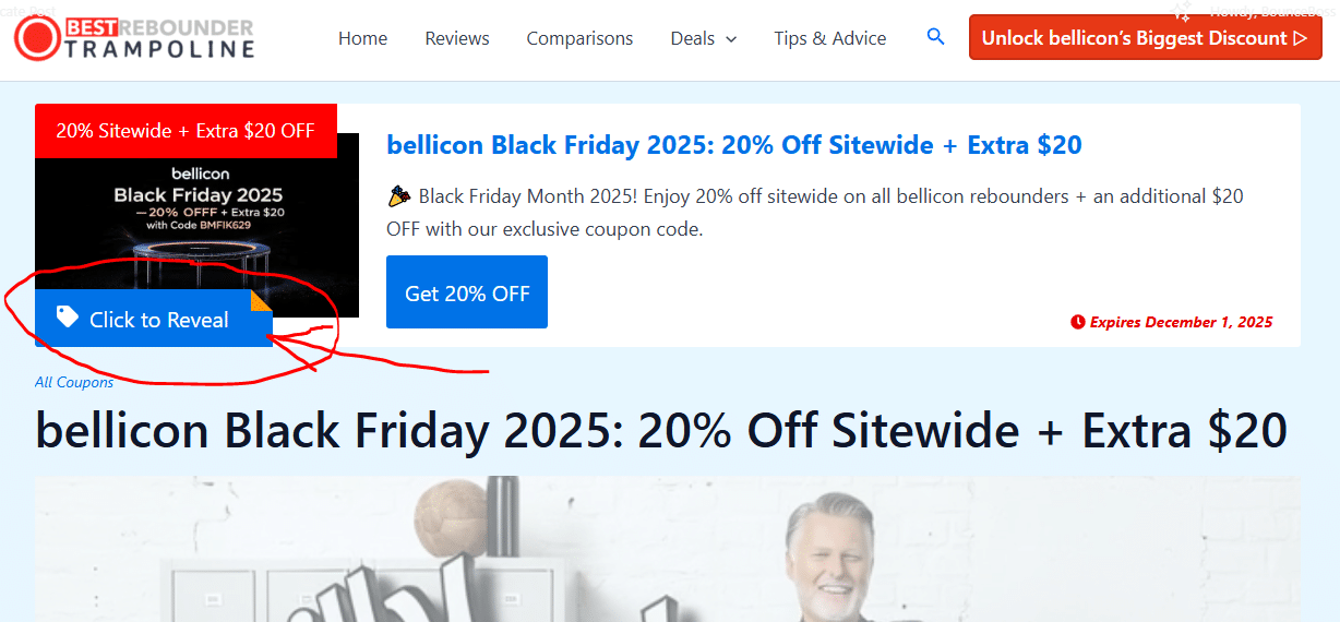 bellicon USA black friday 2025 discount code BMFIK629 click to reveal