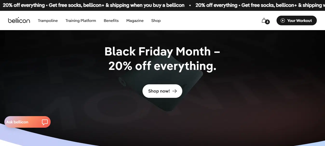 Bellicon Black Friday Sale 2026 USA | 20% OFF + Extra $20